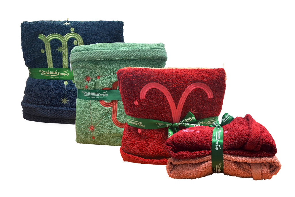Bath Towel | Embroidered Towel Set of 2 PCs 70cm x 140cm