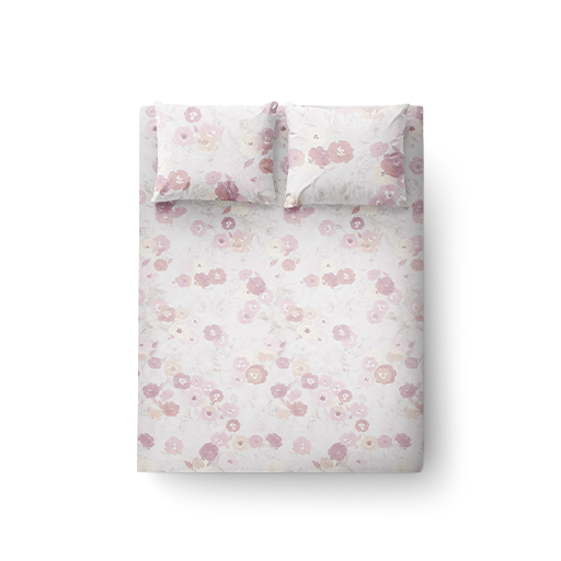 Fitted Bedsheet | Rankoussi Design with Pillow Case